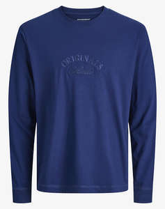 JACK&JONES JORBLEECKER BRANDING TEE LS CN
