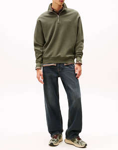 TOMMY JEANS TJM RLX WAFFLE SCRIPT QRTR ZIP