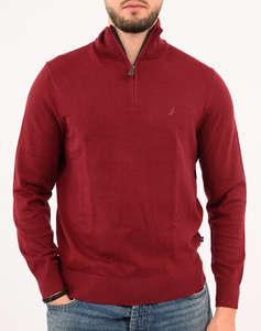 NAUTICA BLUZA TRICOTATA ΜΜ PERFORMANCE SOLID 1/4 ZIP (12GG)