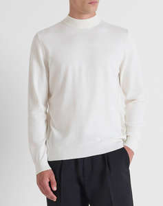 ANTONY MORATO MMSW01559YA200081 MIN OF 6 SWEATER REGULAR FIT IN CASHMERE WOOL BLEND YARN PULOVER DE BARBATI