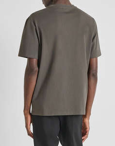 ANTONY MORATO MMKS02560FA100240 MIN OF 6 T-SHIRT RELAXED FIT IN JERSEY COTTON FABRIC WITH SPONGE EFFECT LOGO PRINT BLUZA DE BARBATI