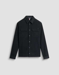 ANTONY MORATO MMSL00765FA300027 MIN OF 6 SHIRT REGULAR FIT IN CORDUROY FABRIC WITH LOGOED METAL BADGE BLUZA DE BARBATI