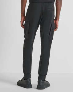 ANTONY MORATO MMFP00415FA150168 MIN OF 6 FLEECE TROUSERS REGULAR FIT IN INTERLOCK COTTON BLEND FABRIC WITH LOGOED RUBBER FLAG PANTALONI DE BARBATI