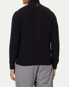 GUESS LS WAFFLE ZIP RYDER CARDIGAN TRICOTAT DE BARBATI