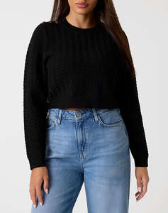 GUESS LS CN LOGO BUTTON REONA SWTR TRICOTAT DE DAMA