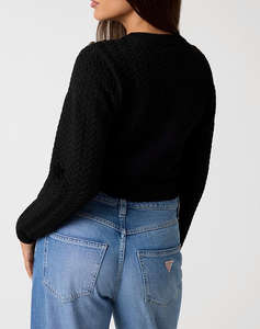 GUESS LS CN LOGO BUTTON REONA SWTR TRICOTAT DE DAMA