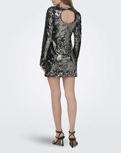 ONLY ONLEVELDA LS SEQUIN DRESS WVN
