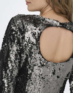 ONLY ONLEVELDA LS SEQUIN DRESS WVN