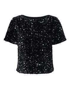 ONLY ONLANIKA SS SEQUINS BOAT TOP WVN