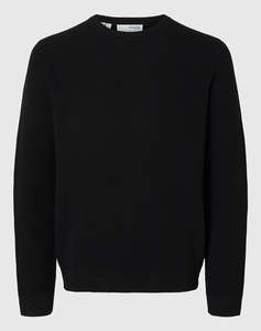 SELECTED SLHROSS LS KNIT STRUCTURE CREW NECK NOOS
