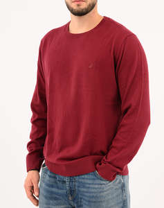 NAUTICA BLUZA TRICOTATA ΜΜ PERFORMANCE SOLID CREW (12GG)