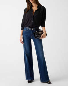 GUESS LS FLORE LOGO HOTFIX SHIRT CAMASA DE DAMA