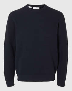 SELECTED SLHROSS LS KNIT STRUCTURE CREW NECK NOOS