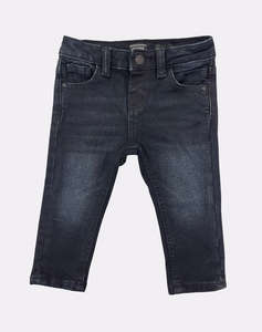 GUESS BLUE BLACK STRAIGHT PANTS PANTALONI DE COPII BOY
