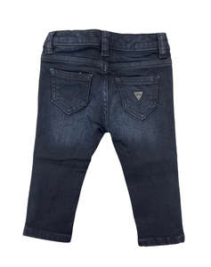 GUESS BLUE BLACK STRAIGHT PANTS PANTALONI DE COPII BOY