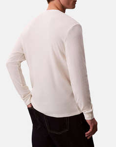 CALVIN KLEIN LS WAFFLE BADGE CREWNK TEE