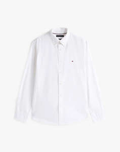 TOMMY HILFIGER CORE FLEX POPLIN SOLID RF SHIRT