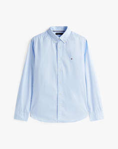 TOMMY HILFIGER CORE FLEX POPLIN SOLID RF SHIRT