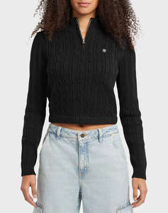 GUESS JEANS GJ LS HALF ZIP CABLE SWTR TRICOTAT DE DAMA