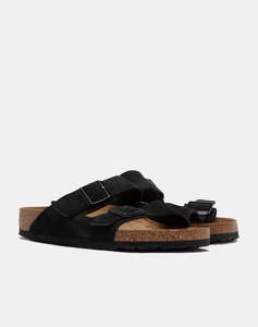 BIRKENSTOCK S26 LEATHER ARIZONA SFB LEVE BLACK 35 - 46 REGULAR SEASONAL INCALTAMINTE UNISEX