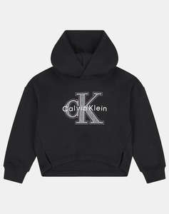 CALVIN KLEIN FESTIVE GRAPHIC FLEECE HOODIE
