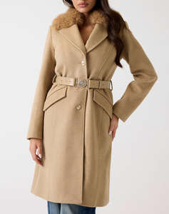 GUESS NEW PATRICE BELTED COAT PALTON DE DAMA