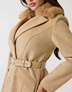 GUESS NEW PATRICE BELTED COAT PALTON DE DAMA
