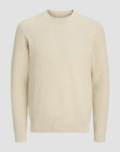 JACK&JONES JPRBLUBARKLEY KNIT CREW NECK CH LN