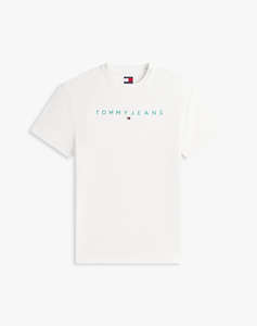 TOMMY JEANS TJM REG LINEAR LOGO TEE EXT