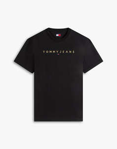 TOMMY JEANS TJM REG LINEAR LOGO TEE EXT
