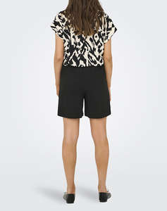 ONLY ONLSIESTA MW PULL-UP LIN BL SHORTS NOOS