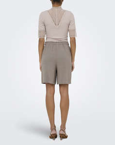 ONLY ONLSIESTA MW PULL-UP LIN BL SHORTS NOOS