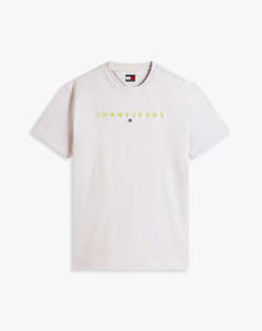 TOMMY JEANS TJM REG LINEAR LOGO TEE EXT
